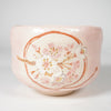Raku -Keramik / Teeschale / Kranz aus Kirschblüte