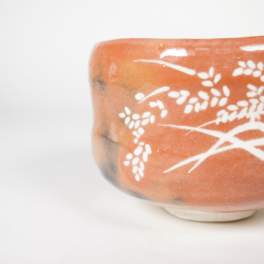 Raku -Keramik / Teeschale / Reisohren