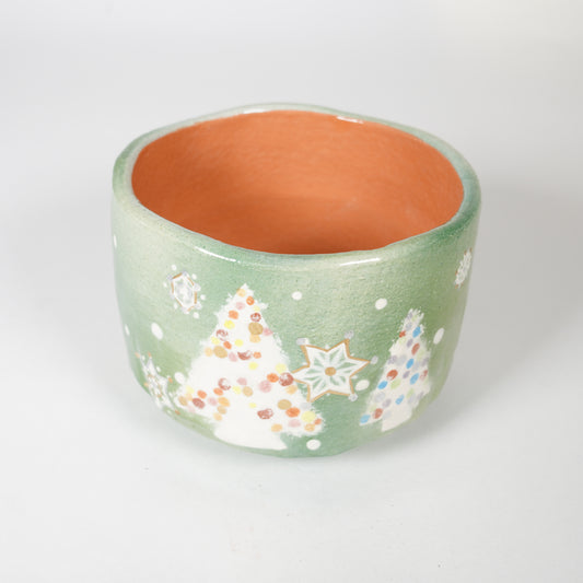 Raku Pottery / Tea Bowl / Noël