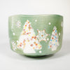 Raku Pottery / Tea Bowl / Christmas