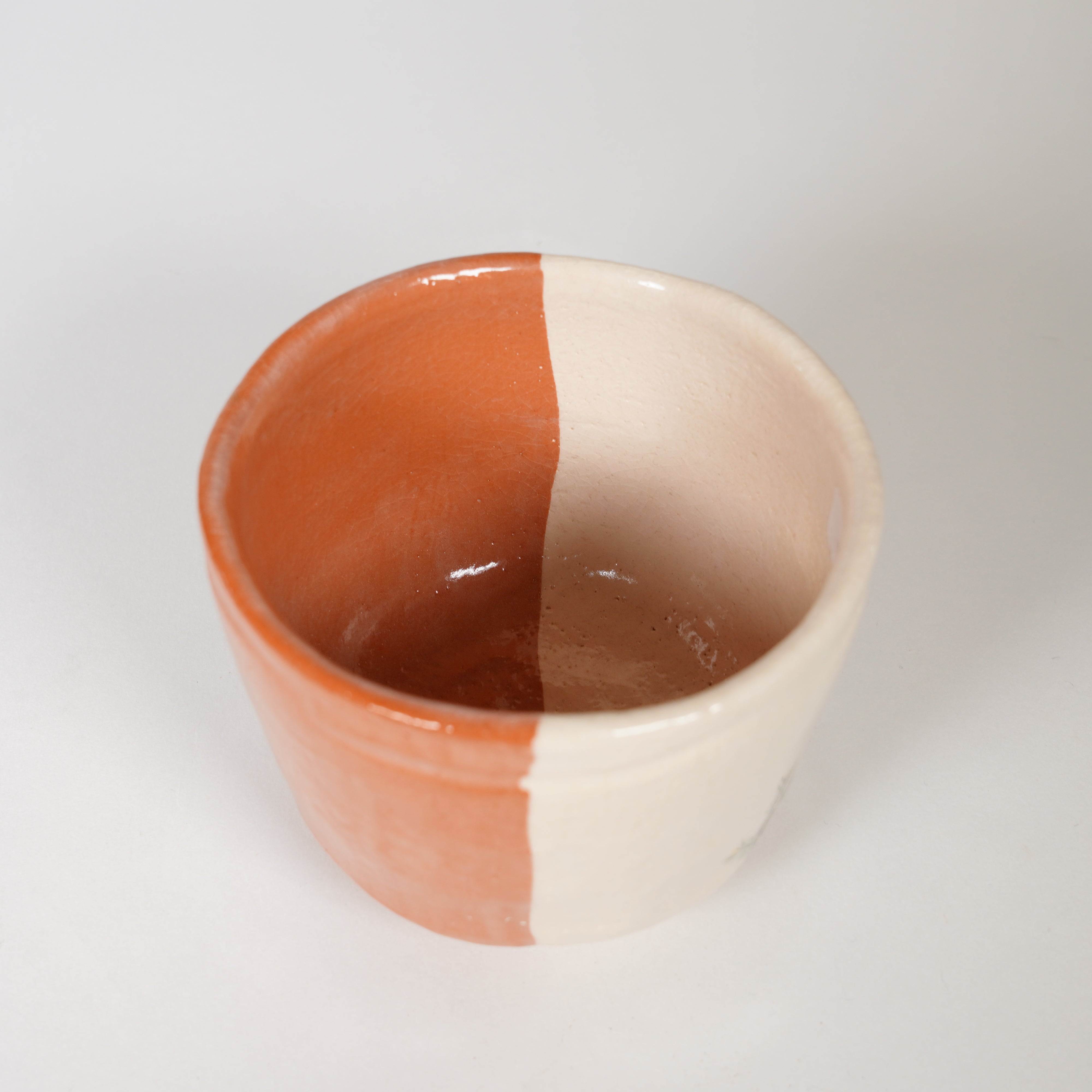 Cerámica raku / tazón / grúa