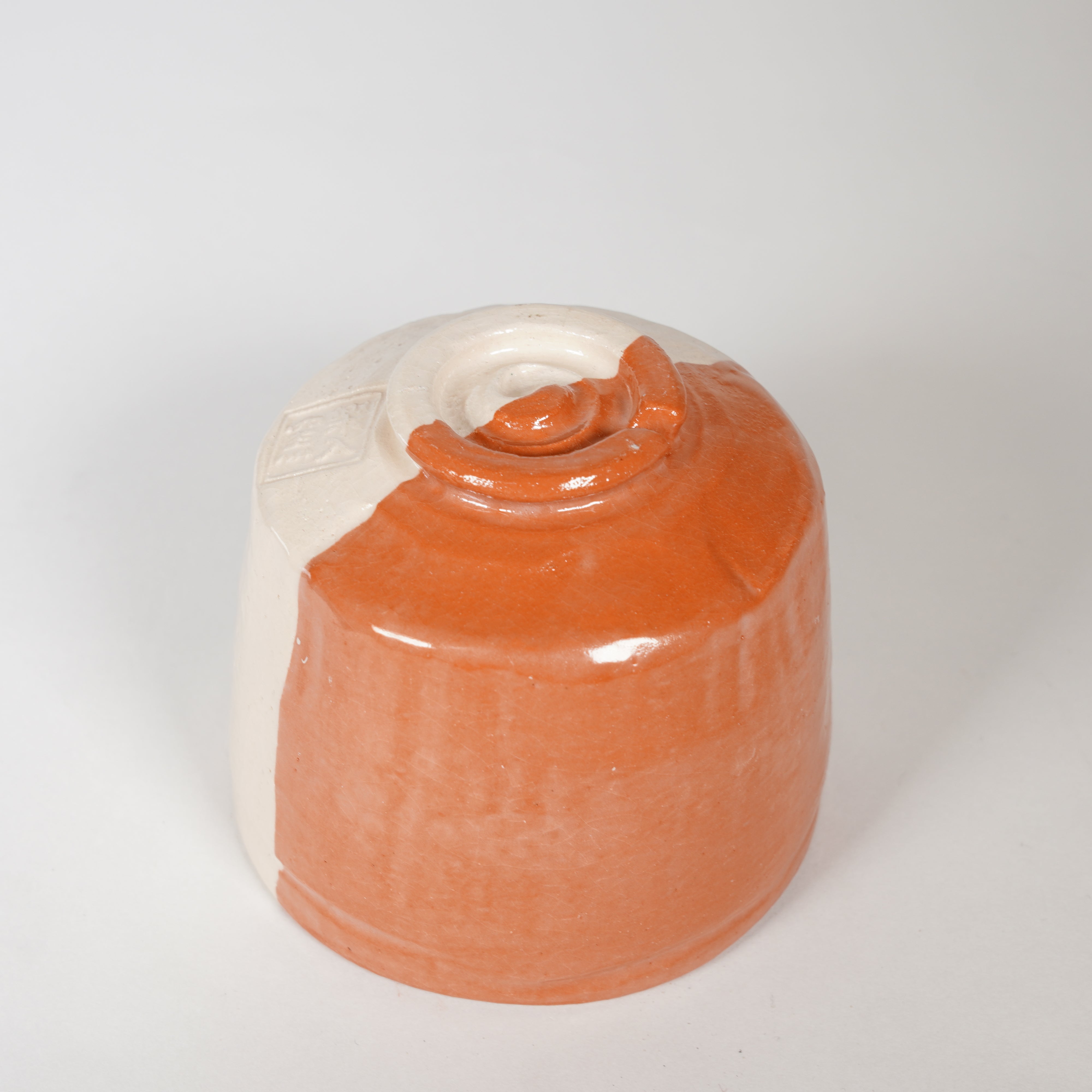 Cerámica raku / tazón / grúa