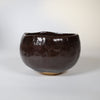Raku -Keramik / Teeschale / schwarze Glasur