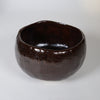 Raku -Keramik / Teeschale / schwarze Glasur