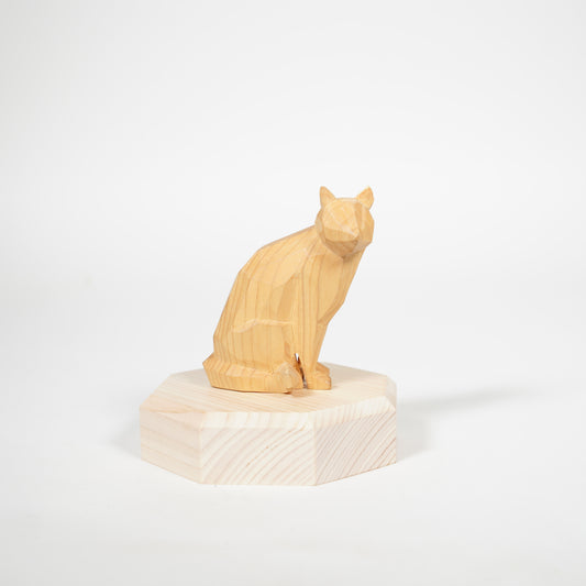 Holzschnitzung / Haustier Alter / Katze