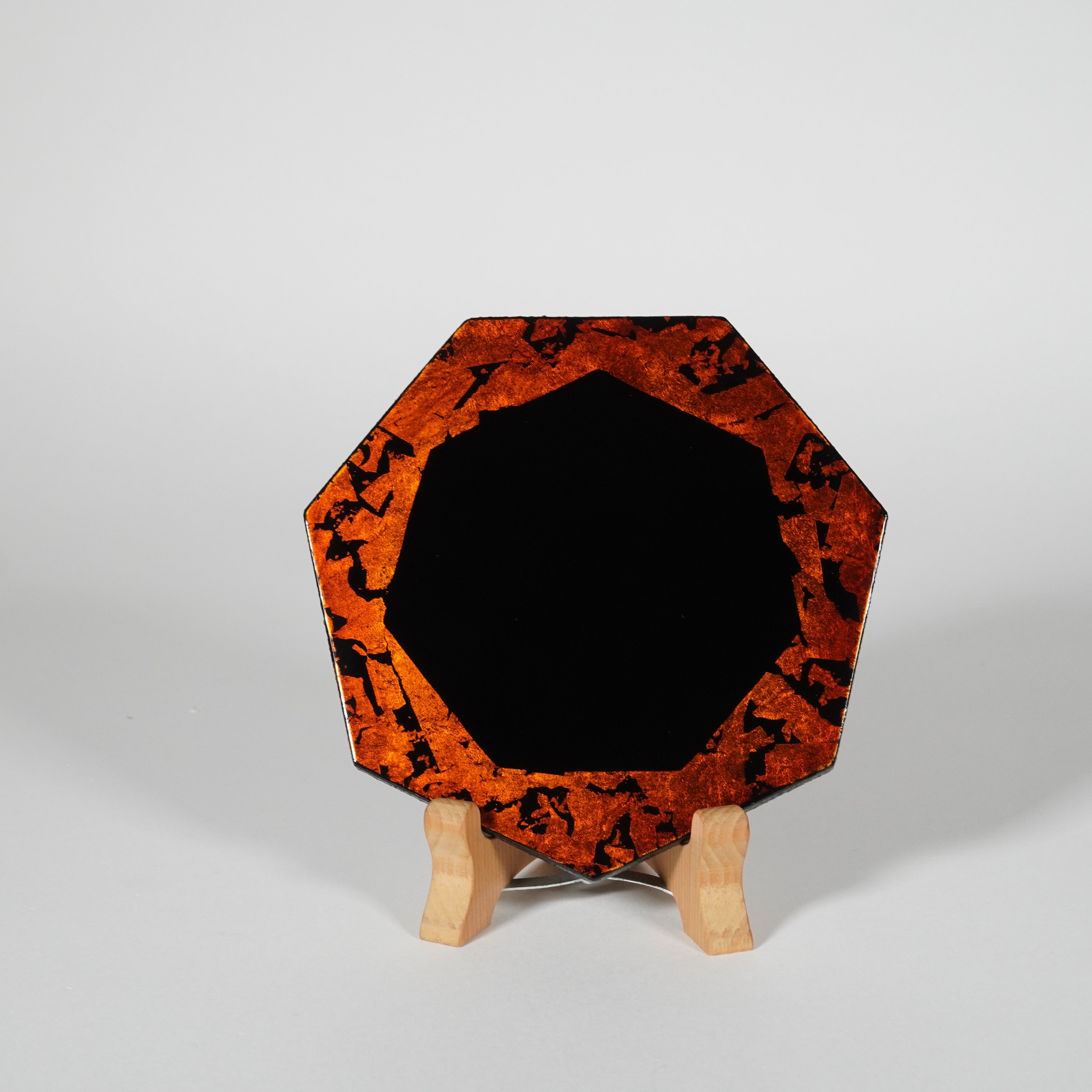 Lacquered Art Plate / Hiroshima Lacquerware / Contemporary Design