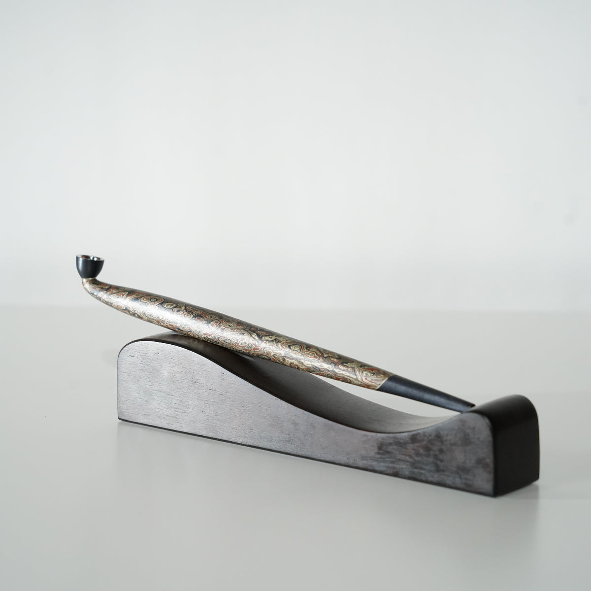 Kiseru Smoking Pipe / Mokumegane Pattern / 8-sun (24cm)