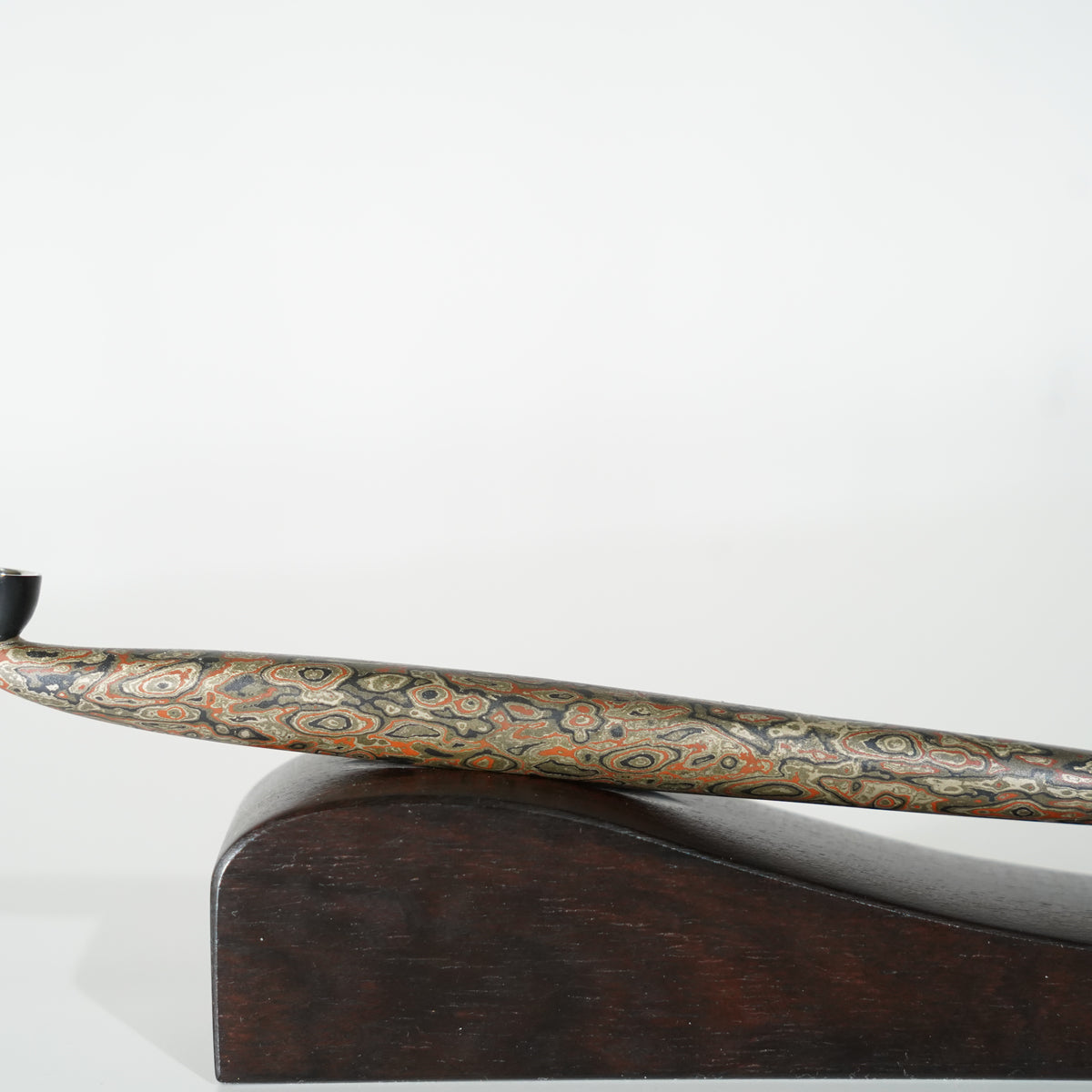 Kiseru Smoking Pipe / Mokumegane Pattern / 8-sun (24cm)