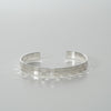 Silver Bangle / Two rows Ichimatsu【Large Size】