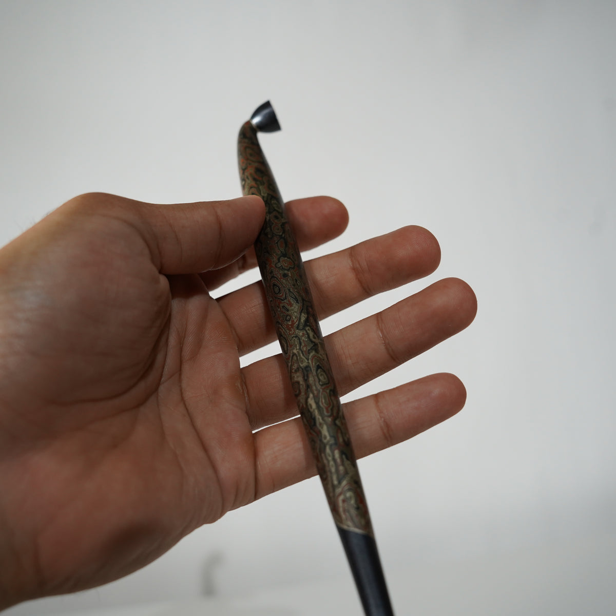 Kiseru Smoking Pipe / Mokumegane Pattern / 8-sun (24cm)