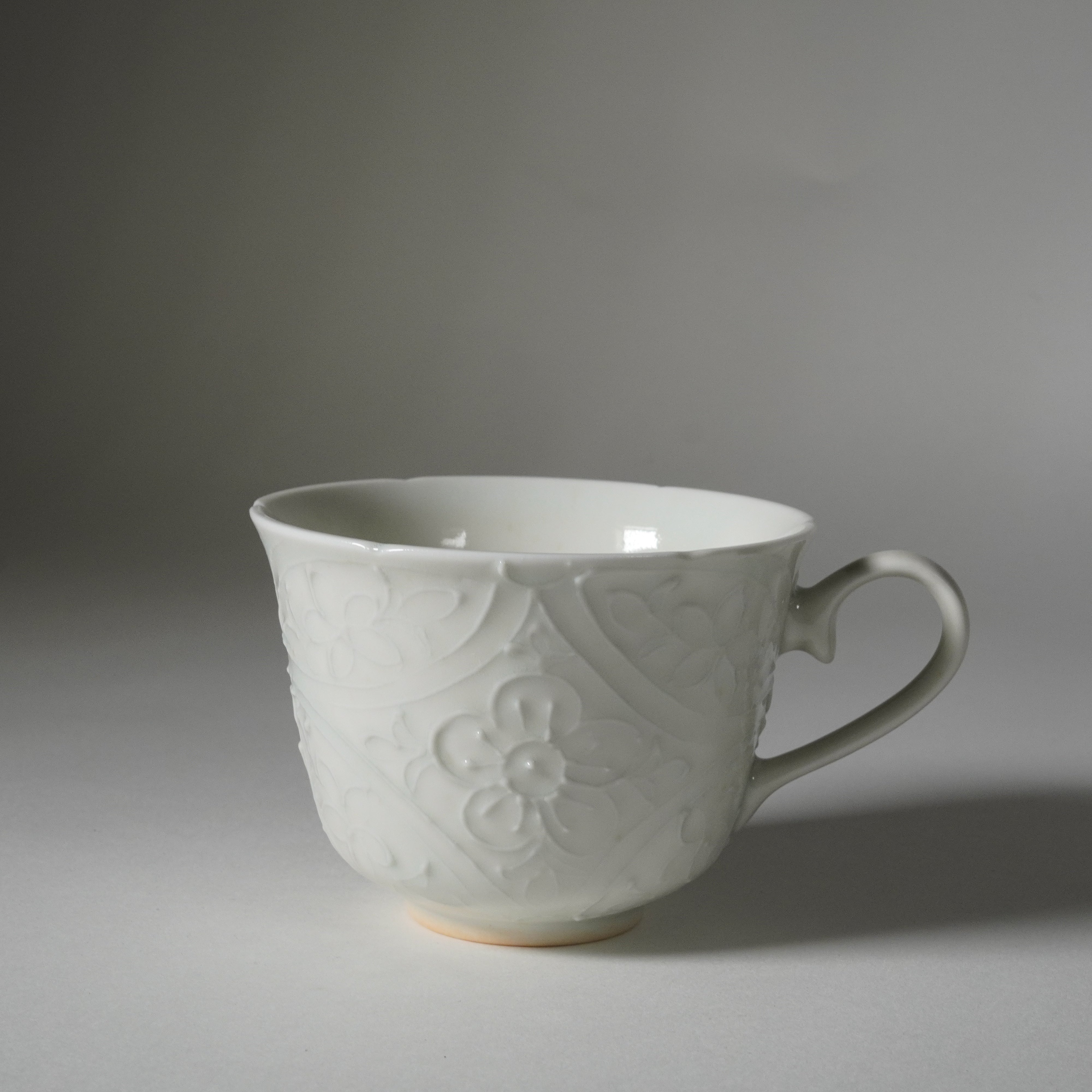 Coffee Cup / Ash Blue / Floral Shippo