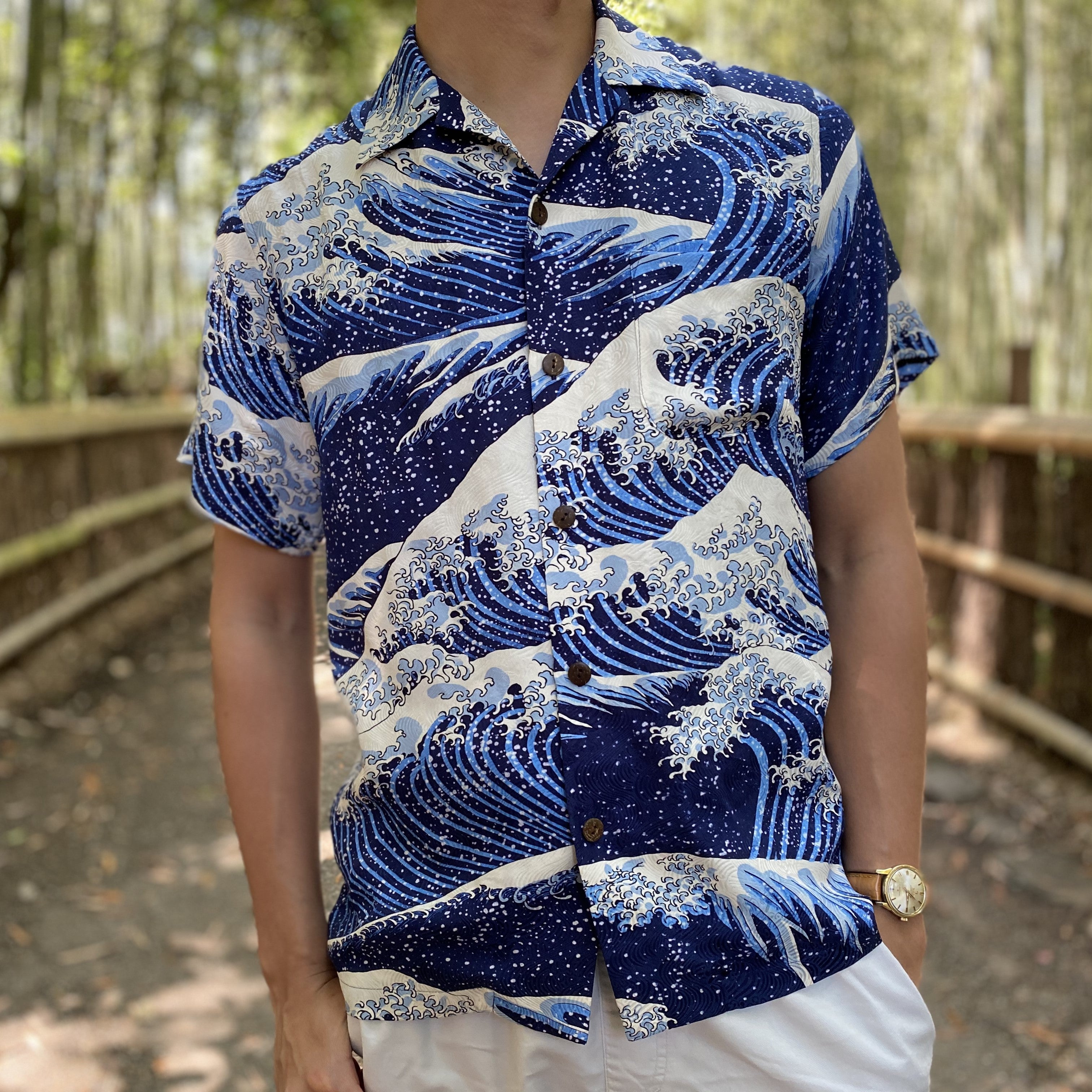 Aloha Shirt / Hokusai Katsushika / The Great Wave