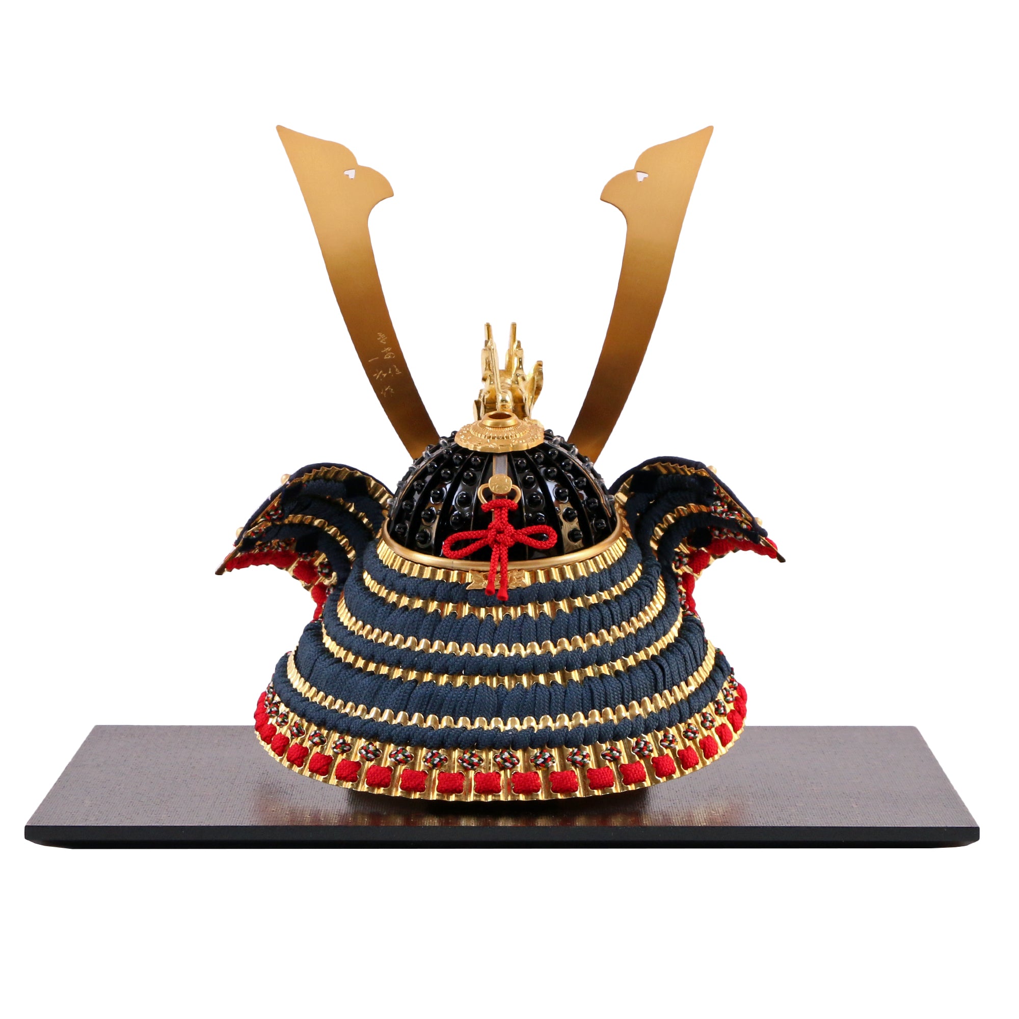 Kyoto Armor Kabuto / fili blu blu navy-foglia di oro