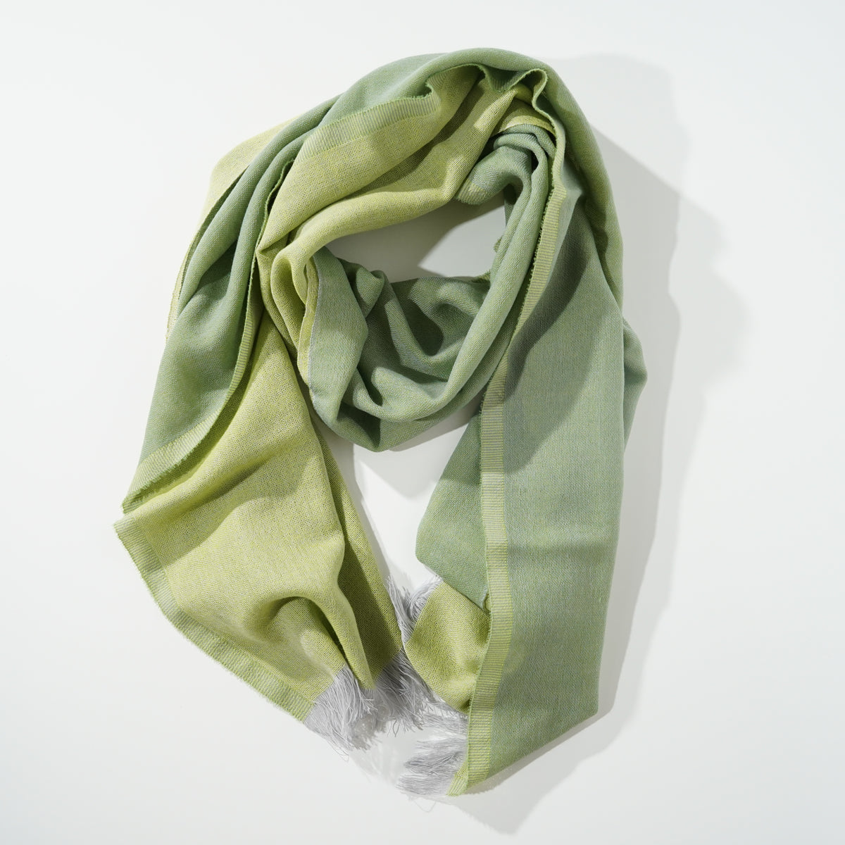 Silk Scarf / KASANE / Wakakusa (Spring Green x Citron)