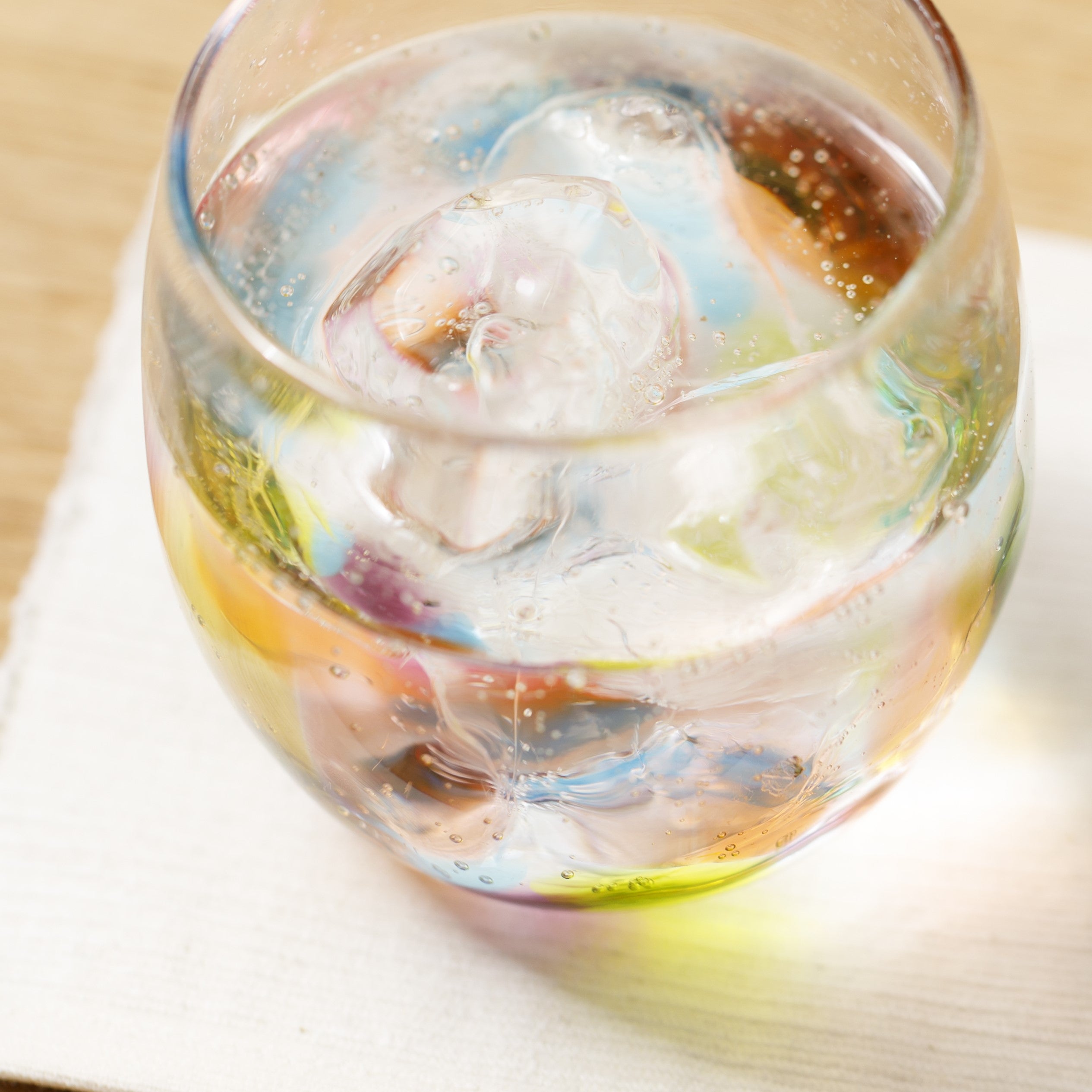 Hizen Vidro / Rainbow Droplet Glass / Unique Shape