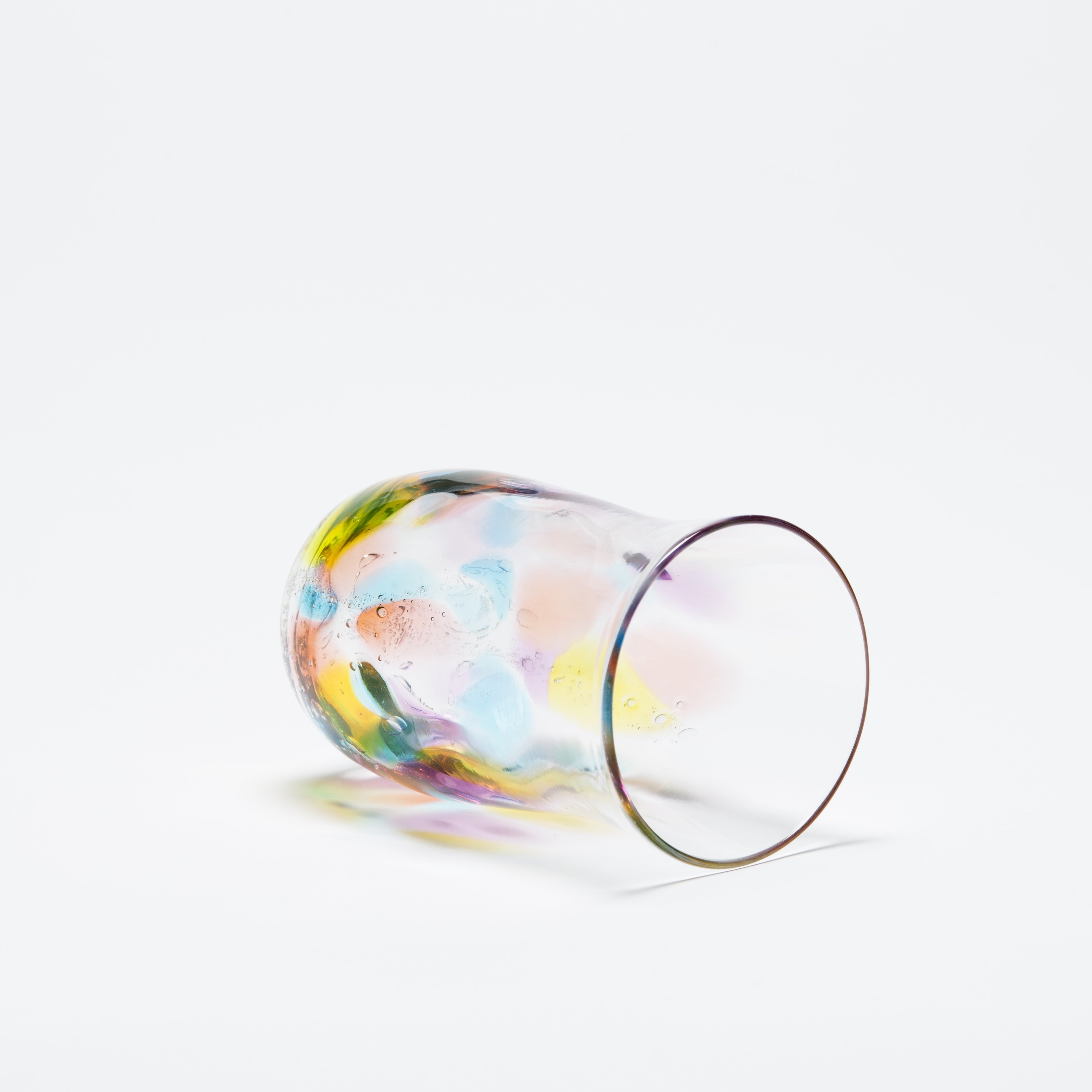 Hizen Vidro / Rainbow Beer Glass / Hand-blown