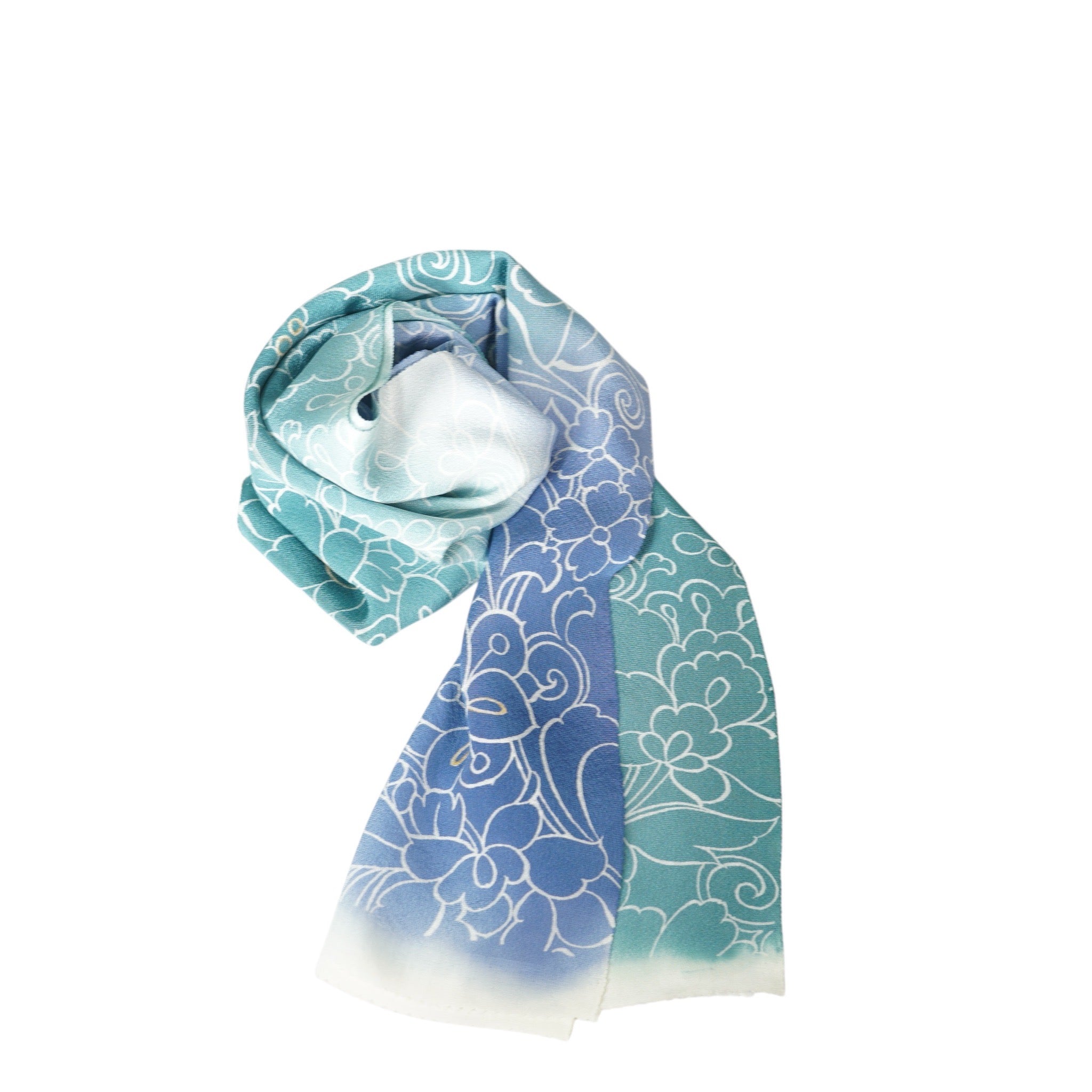 Kyo-Yuzen Scarf / Blue