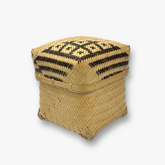 Panier d'accessoires en bambou
