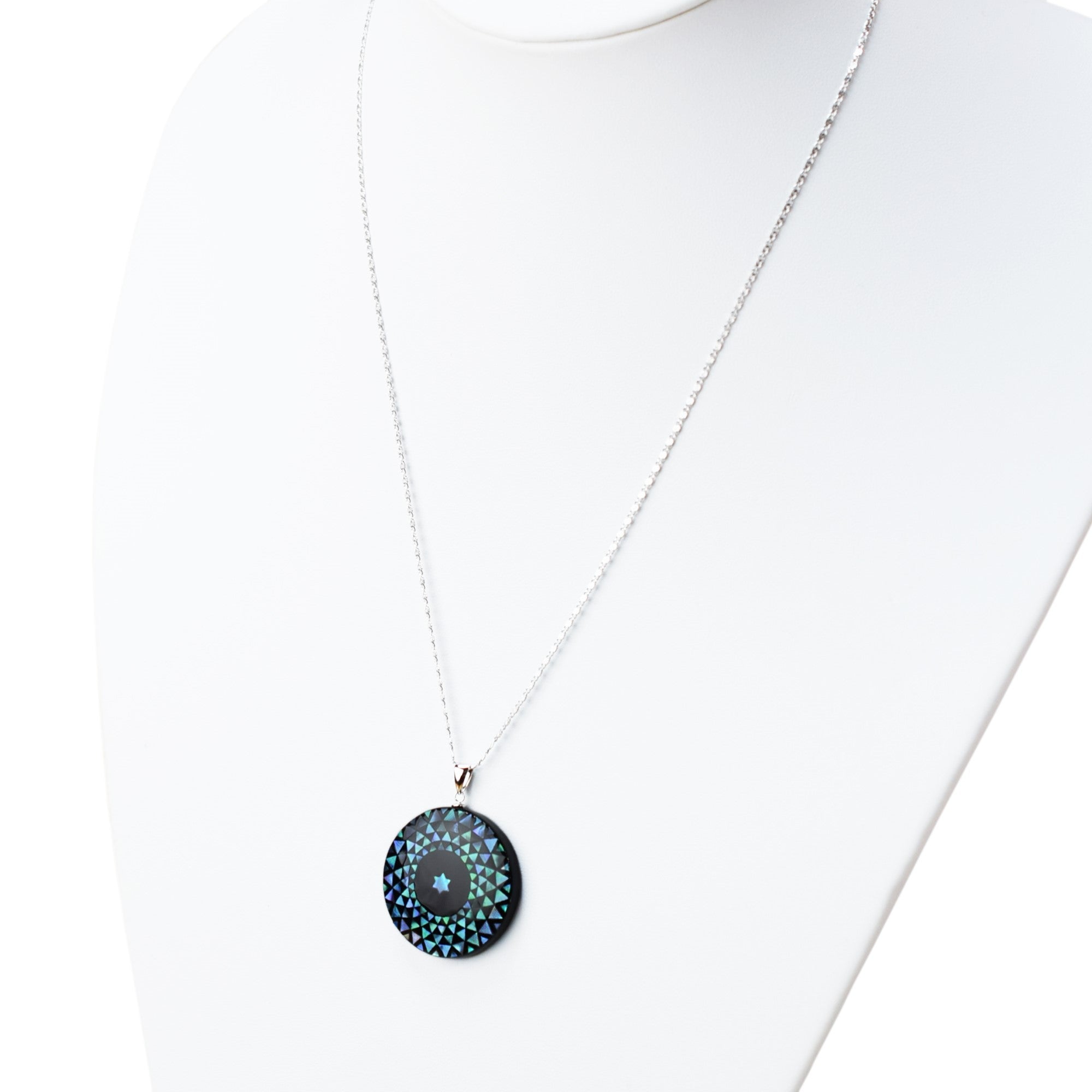 Collana raden / geometria / m verde