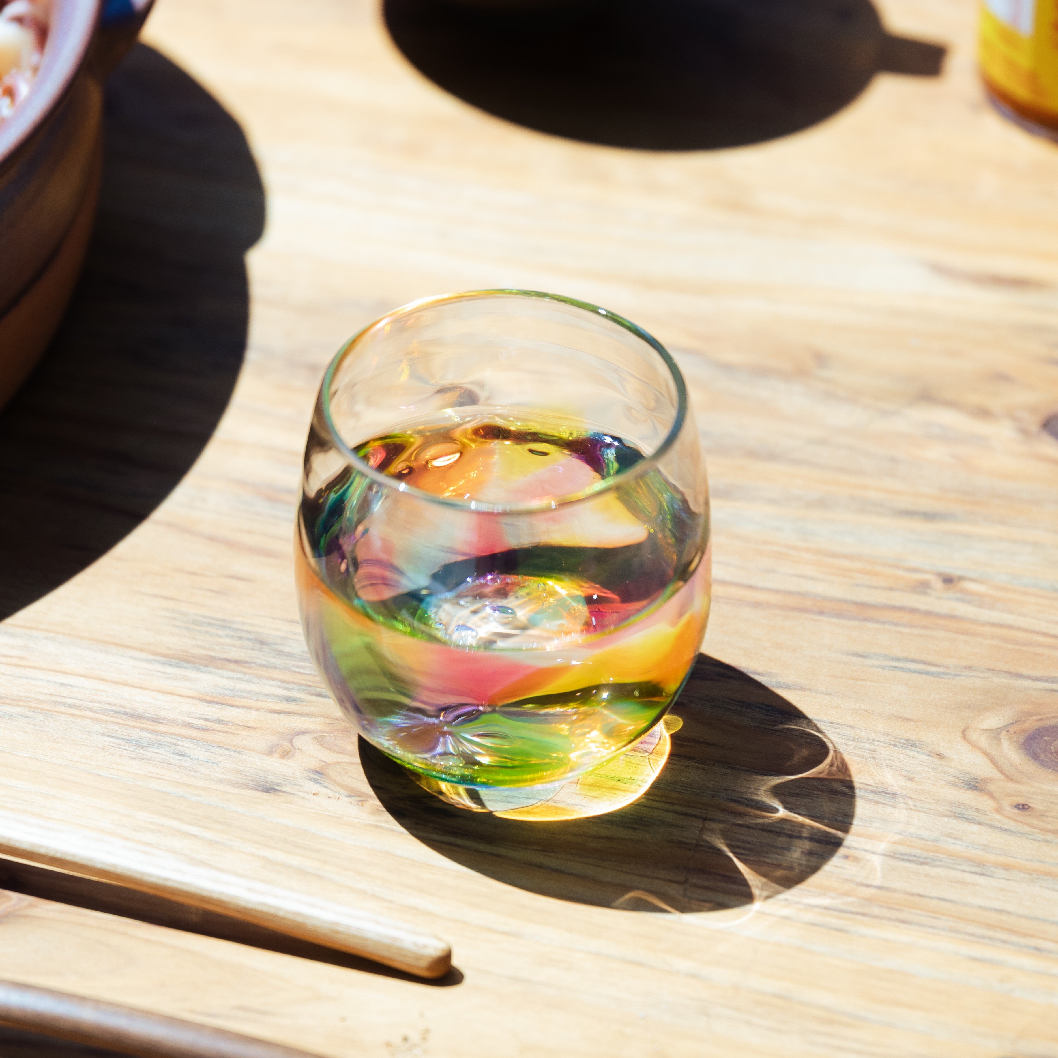 Hizen Vidro / Rainbow Droplet Glass / Unique Shape
