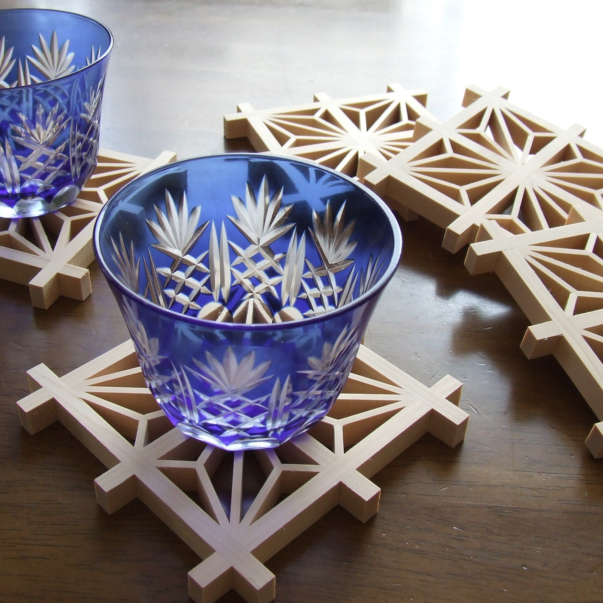 Edo Kumiko Coaster / 5 pieces set – Suigenkyo Online Store