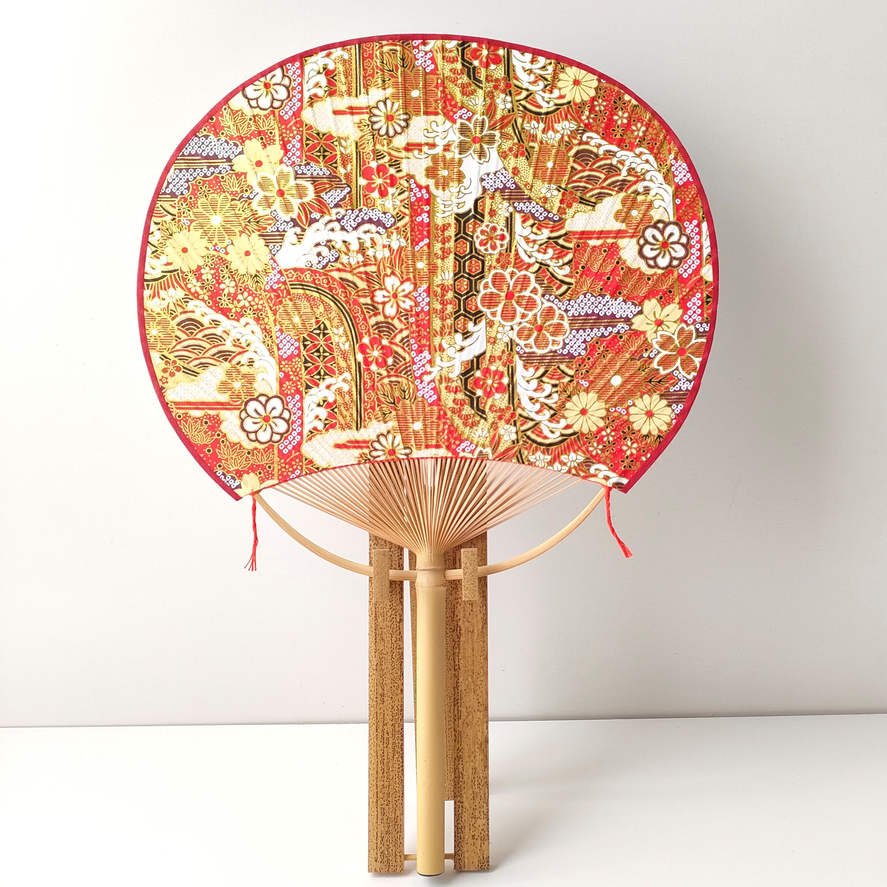 Fan / Safflower Wave / Round / Large