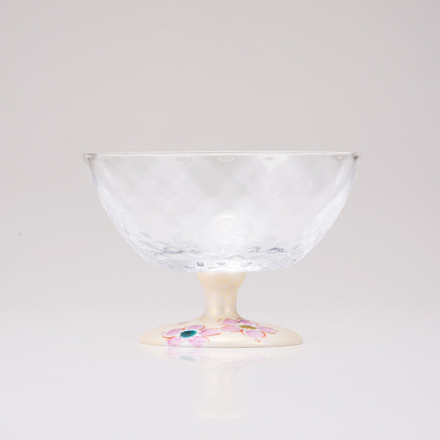 Kutani japonés de vidrio / oro de cerezo / escocés