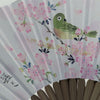Kaga Yuzen Japanese Folding Fan / Japanese White Eye