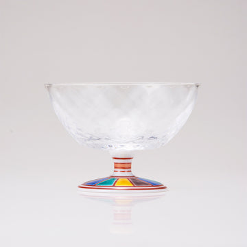 Glasst giapponese di kutani in vetro / pattern colorato 2 / plaid