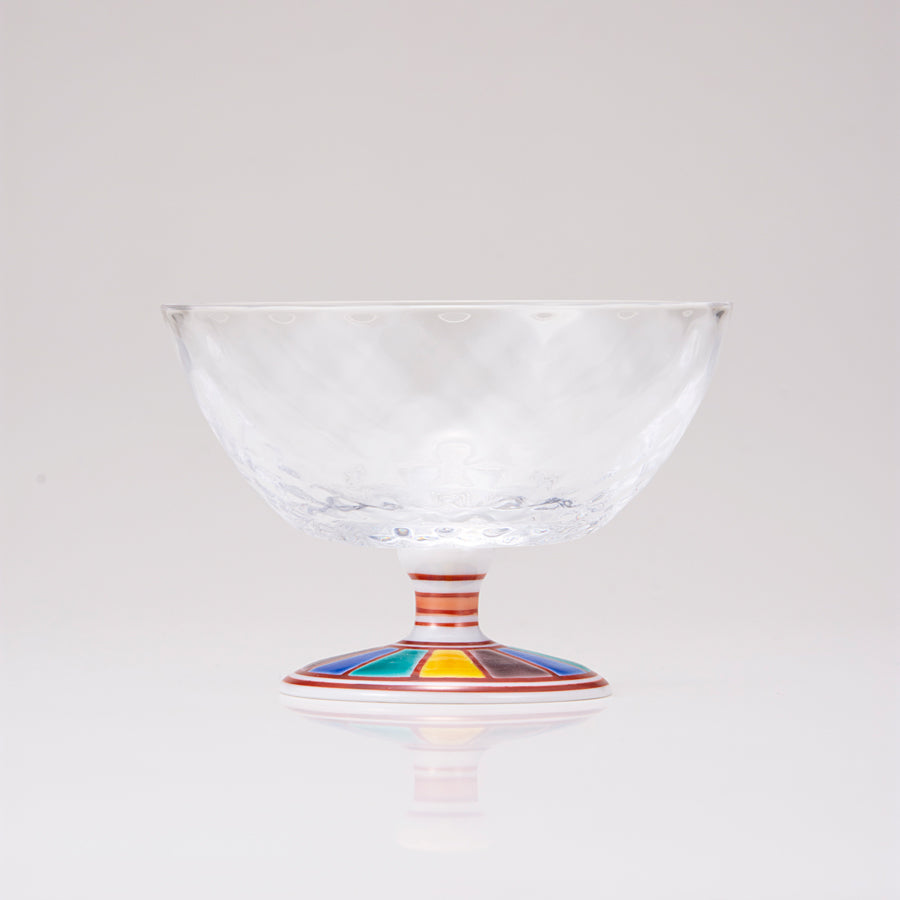 Kutani Japanese Dessert Verre / Match coloré 2 / Plaid