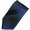 Krawatte / einfaches Marineblau - Dreistufig gestreift (Marine)