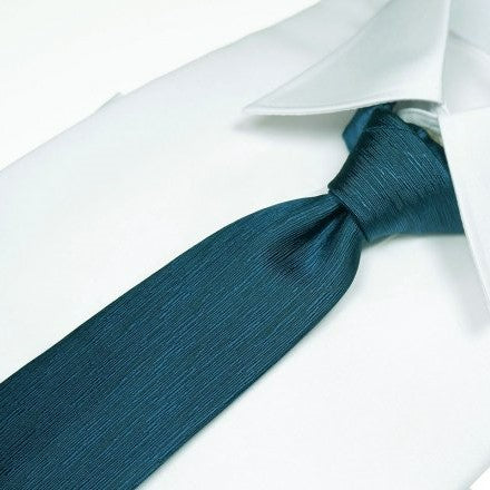 Silk Tie / Plain Navy / Vertical Stripe / Nando Blue