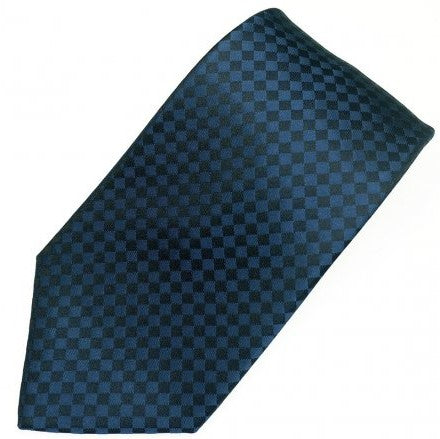 Silk Tie / Plain Navy / Ichimatsu Checkered / Indigo Gray