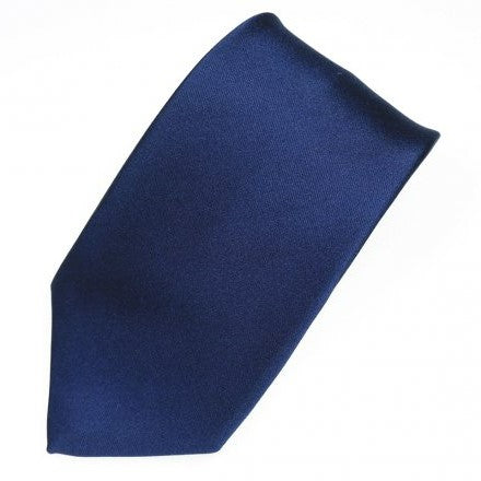 Luxury Silk Tie / Miyabi / 33-monme Satin / Navy Blue