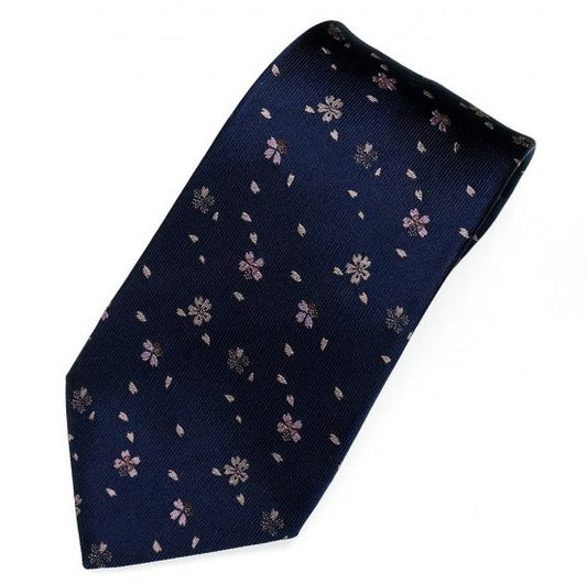 Cravatta / bufera di ciliegia / blu navy
