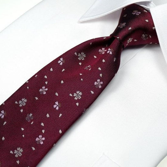 Silk Tie / Cherry Blizzard / Dark Red