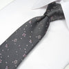 Cravatta / bufera di ciliegia / grigio carbone