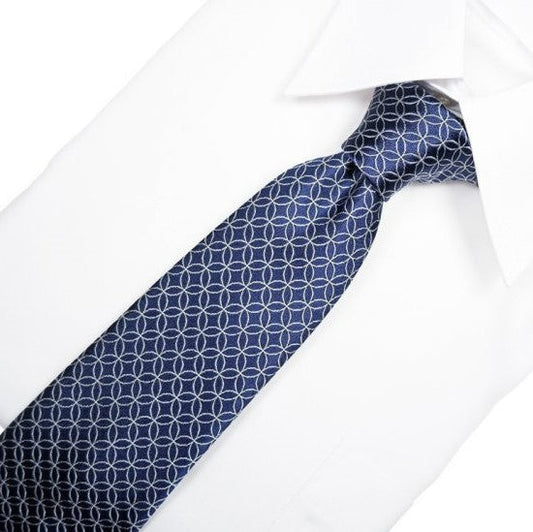 Krawatte / Cloisonne - Marineblau