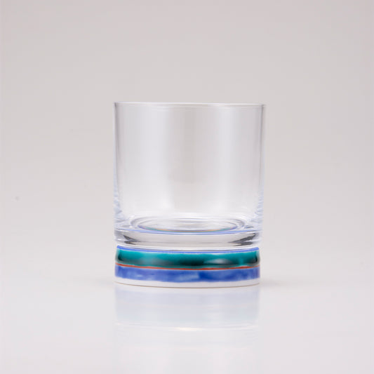 Kutani Japanisches Rockglas / Blau -Spinning -Top
