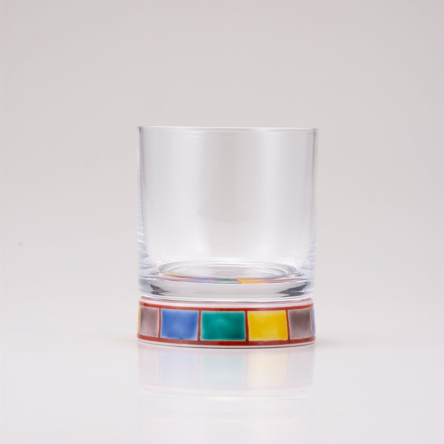 Kutani Japanese Rock Glass / Colorful Patten 2 – Suigenkyo Online Store