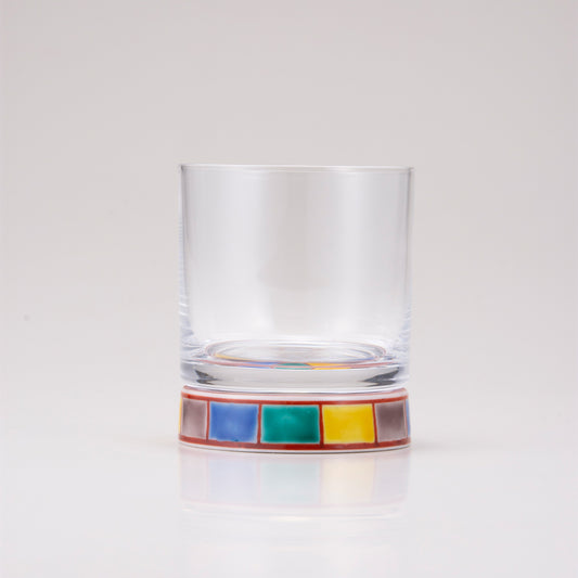 Kutani verre roche japonais / paille colorée 2