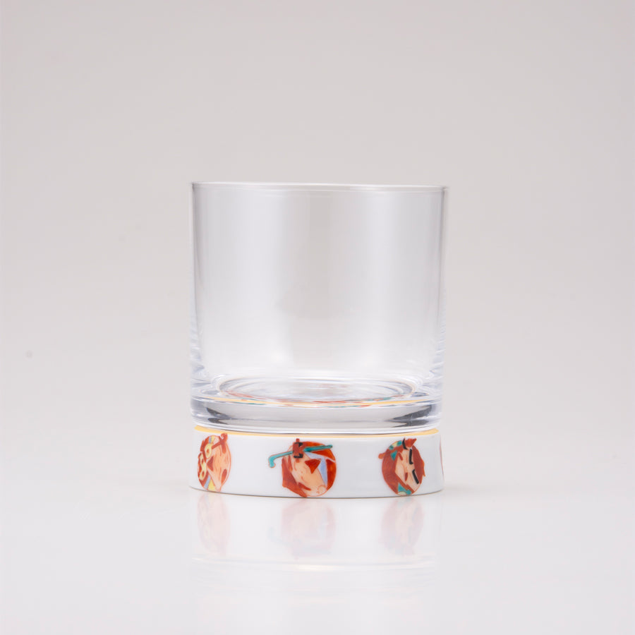 Kutani Japanese Rock Glass / Treasure