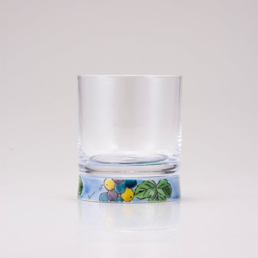 Kutani Japanische Steinglas / blaue Traube
