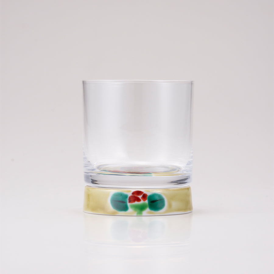 Kutani Japanese Rock Glass / Camellia Sasanqua – Suigenkyo Online Store