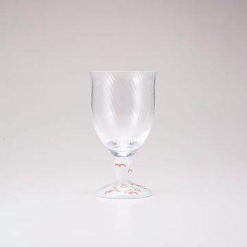 Kutani Japanese Glass / Red Rabbit / Diagonal
