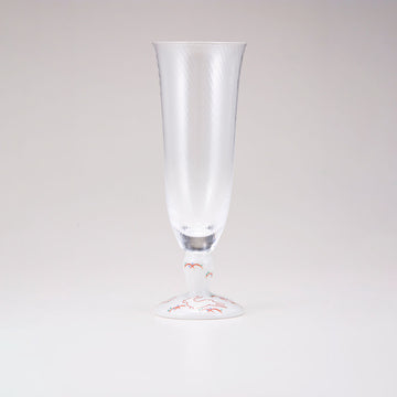 Kutani Beer Glass / Red Rabbit / Diagonal
