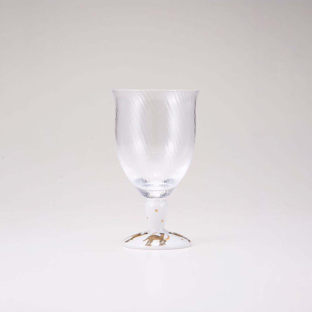 Kutani Japanese Glass / Camel con luz de luna / diagonal