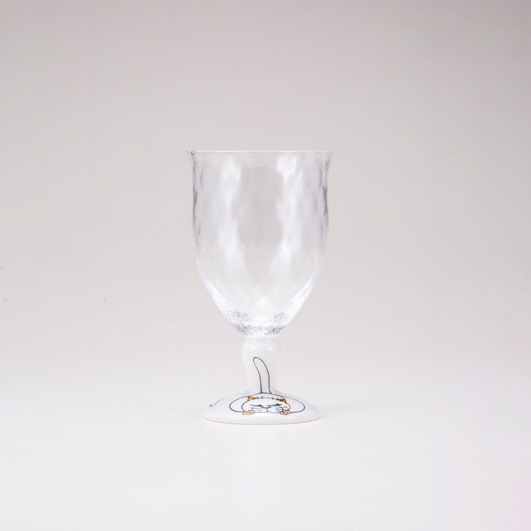 Kutani Japanese Glass / Cat Holiday / Plaid