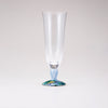 Kutani Japanese Beer Glass / Blue Clematis / Diagonal