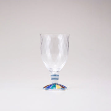 Kutani Japanese Glass / Colorful Pattern 1 / Plaid
